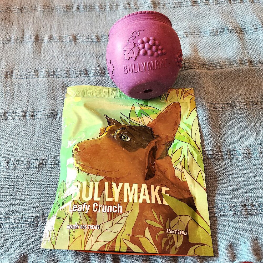 BULLYMAKE Dog Rubber Power Chew & Treat Set – Grape Bowl - NEW